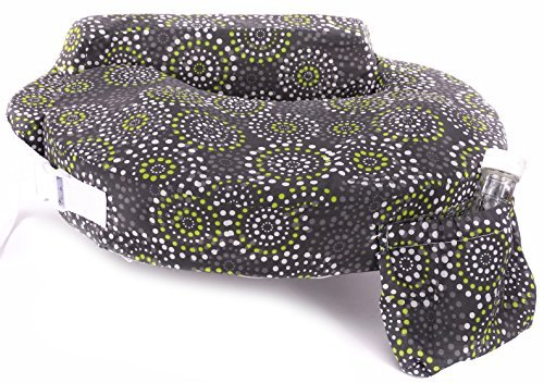 My Brest Friend Original Nursing Pillow Enhanced Ergonomics Essential Breastfeeding Pillow Support For Mom & Baby W/ Convenient Side Pocket, Double Straps & Slipcover, Fireworks