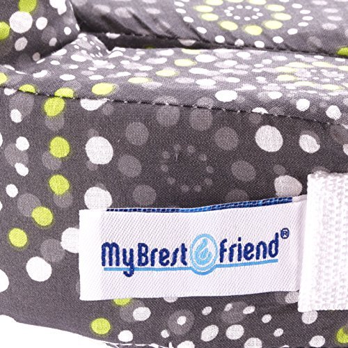 My Brest Friend Original Nursing Pillow Enhanced Ergonomics Essential Breastfeeding Pillow Support For Mom & Baby W/ Convenient Side Pocket, Double Straps & Slipcover, Fireworks