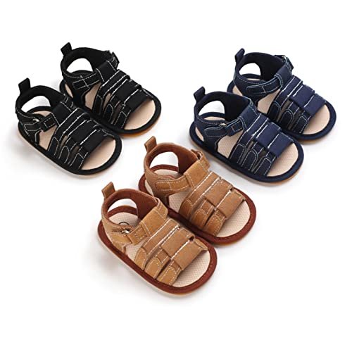 myppgg Baby Boys Girls Summer Sandals Non-Slip Soft Sole Infant Slippers Cotton Crib Shoes for Toddler First Walkers