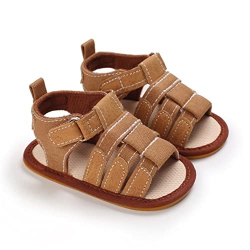 myppgg Baby Boys Girls Summer Sandals Non-Slip Soft Sole Infant Slippers Cotton Crib Shoes for Toddler First Walkers