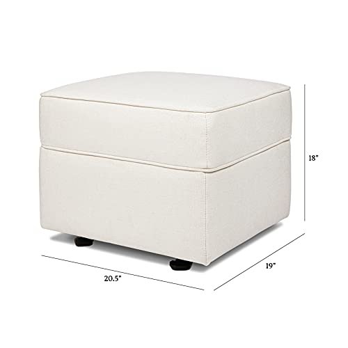 Namesake Willa/Alden Gliding Ottoman in Performace Cream Eco-Weave, Water Repellent & Stain Resistant, Greenguard Gold & CertiPUR-US Certified