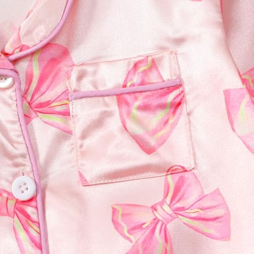 Newborn Baby Girl Pajamas Long Sleeve Romper One Piece Jumpsuit Button Down Nightgown Infant Silk Pjs Baby Sleepwear