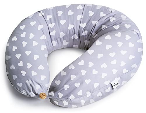 Niimo XXL Pregnancy Pillow & Baby Feeding Pillow - 2022 Double Platinum Winning Maternity Pillow, 100% Cotton Pregnancy Pillow Cover, Machine-Washable Pregnancy Body Pillow, Pregnancy Must Haves