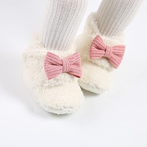 Ohwawadi Infant Baby Slippers Girls Boys Booties Warm Baby Socks Shoes Newborn Crib Shoes Baby Footwear Prewalkers