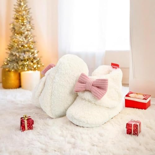Ohwawadi Infant Baby Slippers Girls Boys Booties Warm Baby Socks Shoes Newborn Crib Shoes Baby Footwear Prewalkers