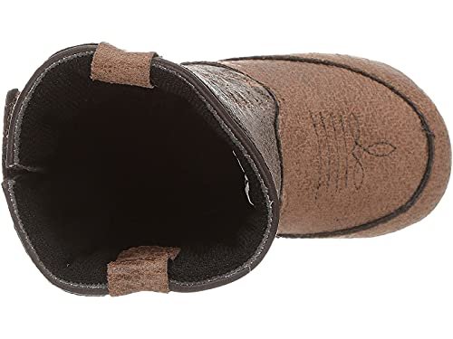 Old West Unisex-Baby Poppets Leather Boots with Velcro Closure