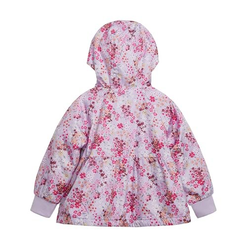 OSHKOSH B'GOSH Baby Girls' Midweight Water-Resistant Hooded Peplum Jacket