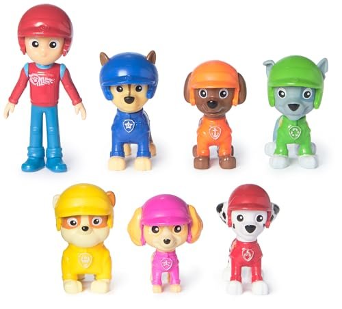 Paw Patrol: Rescue Wheels, Toy Figures Gift Pack, with 7 Collectible Action Figures, Kids Toys for Boys and Girls Ages 3 and up
