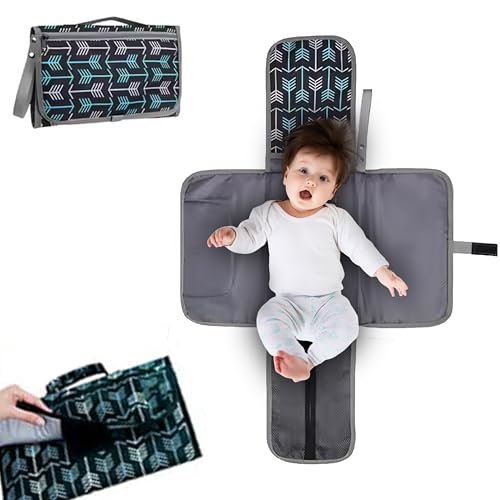 Portable Baby Changing Pad | Waterproof Travel Changing Mat for Moms & Dads | Lightweight & Compact for On-The-Go Convenience