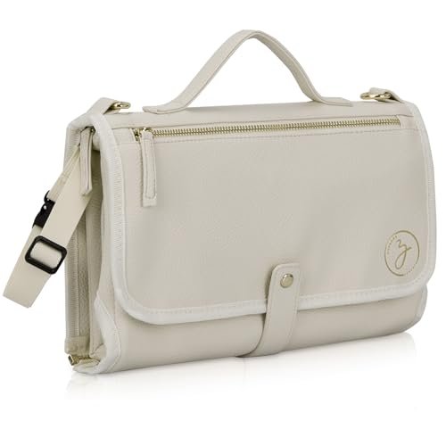 Portable Diaper Changing Pad. Portable Changing Pad for Diaper Bag. Travel Changing Pad. Newborn Essentials, Newborn Girls and Boys, Cream, 750 Count