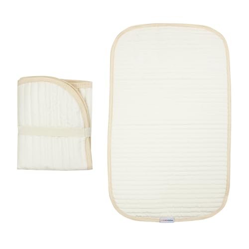 Portable Diaper Changing Pad-Quilted Thicker Waterproof Changing Pad-Change Pad Liner Bed Pad Play Mat-Travel Diaper Changing Pad (Flat)