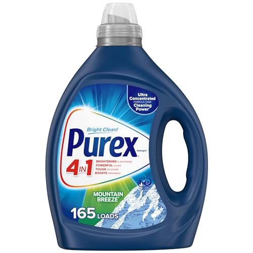 Purex Liquid Laundry Detergent, Ultra Concentrated, Mountain Breeze, 82.5 Ounce, 165 Loads