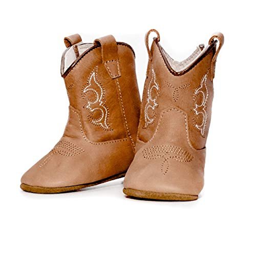 Real Leather Soft Sole Cowboy Boots for Baby Infant Toddler Boys Girls Newborn Crib Prewalkers Or Special Occasion