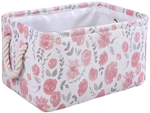 Rectangular Storage Basket Collapsible Organizer Bin Waterproof Toy Box for Organizing Home/Dorm/Kitchen/Pet/Office/Closet/Shelf/Gift Baskets