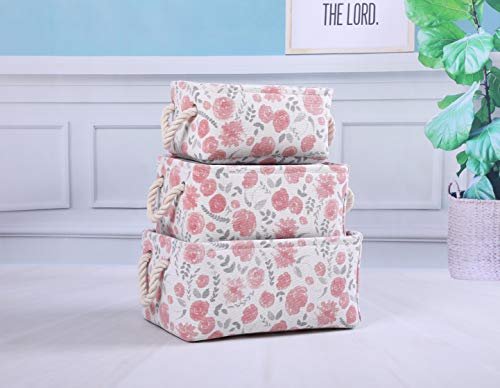 Rectangular Storage Basket Collapsible Organizer Bin Waterproof Toy Box for Organizing Home/Dorm/Kitchen/Pet/Office/Closet/Shelf/Gift Baskets