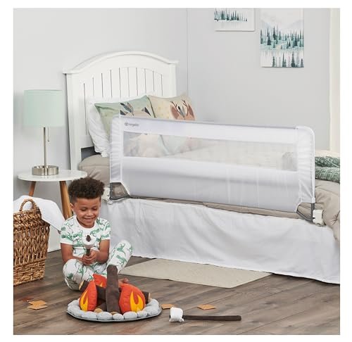Regalo Swing Down 54-Inch Extra Long Bed Rail Guard, with Reinforced Anchor Safety System