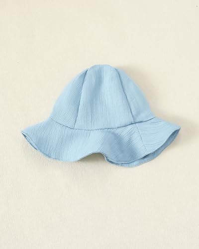 Renotemy Baby Girl Dress Summer Outfits Toddler Girls Clothes Boho Casual Sundress Infant Flower Dresses with Cute Hat