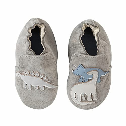 Robeez Baby Boys and Unisex Soft Soles Slip-Resistant Crib Shoes Slippers for Infant and Toddler, 0-24 Months