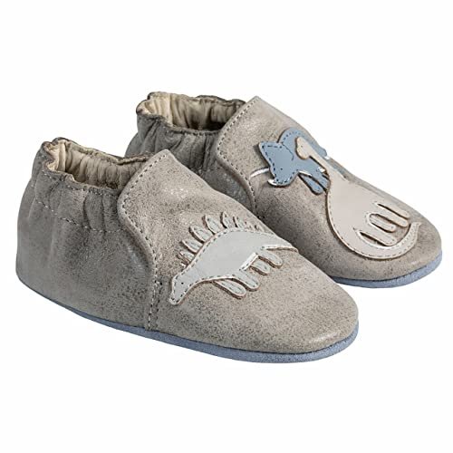 Robeez Baby Boys and Unisex Soft Soles Slip-Resistant Crib Shoes Slippers for Infant and Toddler, 0-24 Months