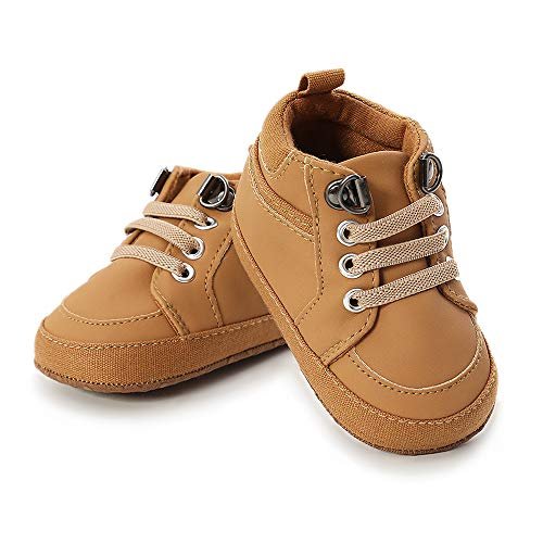RVROVIC Baby Boys Girls Anti-Slip Sneakers Soft Ankle Boots Toddler First Walkers Newborn Crib Shoes