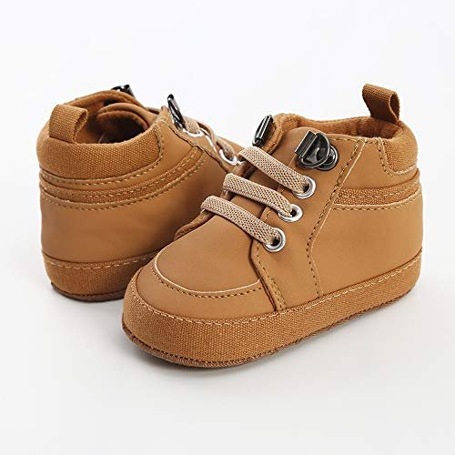 RVROVIC Baby Boys Girls Anti-Slip Sneakers Soft Ankle Boots Toddler First Walkers Newborn Crib Shoes