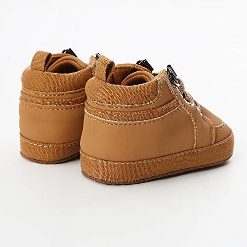 RVROVIC Baby Boys Girls Anti-Slip Sneakers Soft Ankle Boots Toddler First Walkers Newborn Crib Shoes