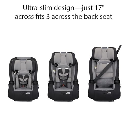 Safety 1st Convertible Car Seat, Convert from Rear to Forward Facing and Belt-Positioning Booster, High Street, From Birth to Age 10, TriMate