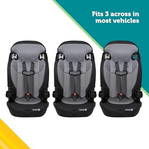 Safety 1st Grand 2-in-1 Booster Car Seat, Converts from High Back to Belt-Positioning Booster, High Back Seat for Kids 40-65, and Belt-Positioning 40-100 Pounds, High Street