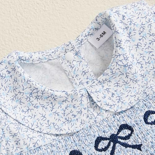 Sasaerucure Summer Baby Girls Clothes Floral Short Sleeve Romper Dress Tutu Bodysuit Doll Collar Jumpsuit One Piece Outfit
