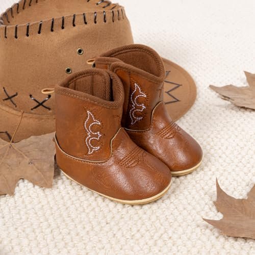 Sawimlgy Infant Baby Boys Girls Plush Winter Snow Boots Cowboy Tassels Bowknot Ankle Side Zipper Soft Sole Boots Toddler Newborn Warm First Walker Crib Outdoor Shoes