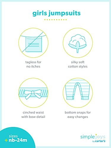 Simple Joys by Carter's baby-girls 2-pack Fashion Jumpsuits