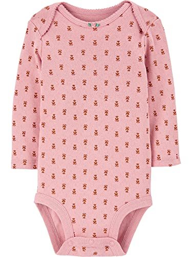 Simple Joys by Carter's Baby Girls' Pointelle Long-Sleeve Bodysuits, Pack of 4