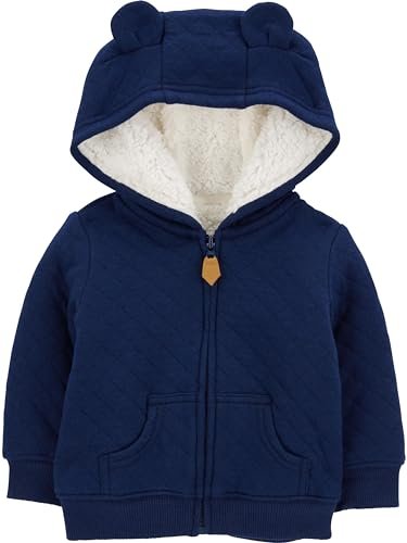 Simple Joys by Carter's Baby Hooded Sweater Jacket with Sherpa Lining