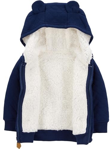 Simple Joys by Carter's Baby Hooded Sweater Jacket with Sherpa Lining