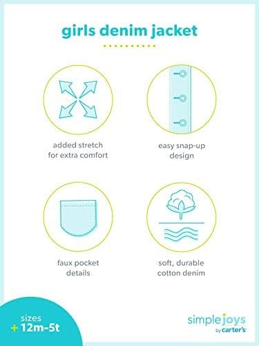 Simple Joys by Carter's Toddlers and Baby Girls' Denim Jacket