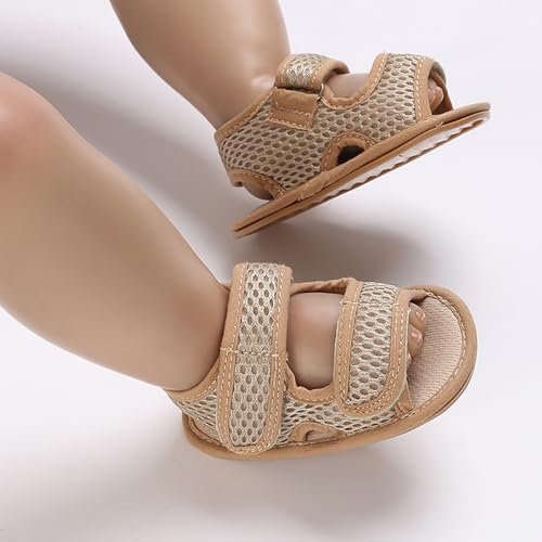 SOFMUO Baby Girls Boys Sparkly Bowknot Sandals Premium Soft Anti-Slip Rubber Sole Infant Summer Outdoor Shoes Toddler First Walkers