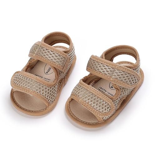 SOFMUO Baby Girls Boys Sparkly Bowknot Sandals Premium Soft Anti-Slip Rubber Sole Infant Summer Outdoor Shoes Toddler First Walkers