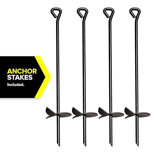Sportspower Augusta Wooden Swing Set with Heavy Duty A-Frame & 6ft Double Wall Slide, Bonus Anchor Kit Included