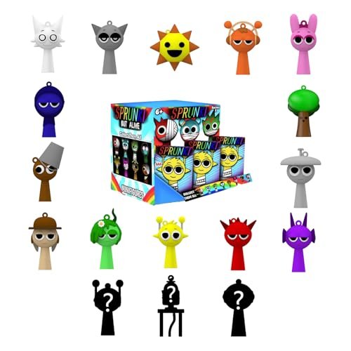 Sprunki Action Figures Mystery Box, Sprunki Mystery Box (10 Pack)
