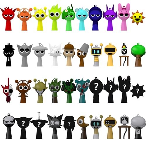 Sprunki Action Figures Mystery Box, Sprunki Mystery Box (10 Pack)