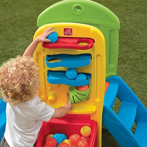 Step2 Play Ball Fun Climber, Kids Outdoor/Indoor Playset, Backyard Playground Set, Slide, Ladder, Ball Drop Maze, Outside Jungle Gym, For Toddlers 1.5+ Years Old