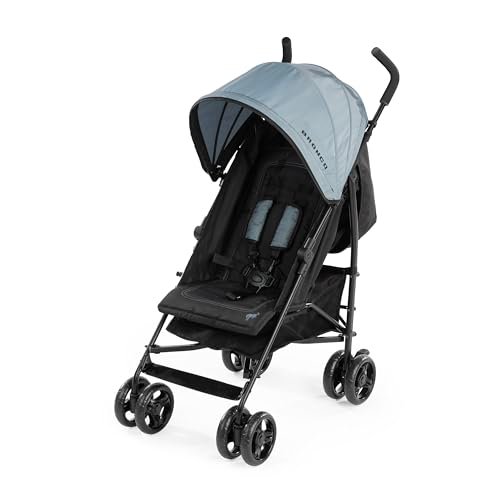Summer Infant Ford Bronco HighGear Stroller by Bright Starts, Lightweight Foldable Stroller with Sport Details, Large Storage Basket, Anti-Shock & Lockable Wheels, Unisex Area 51 Blue/Green