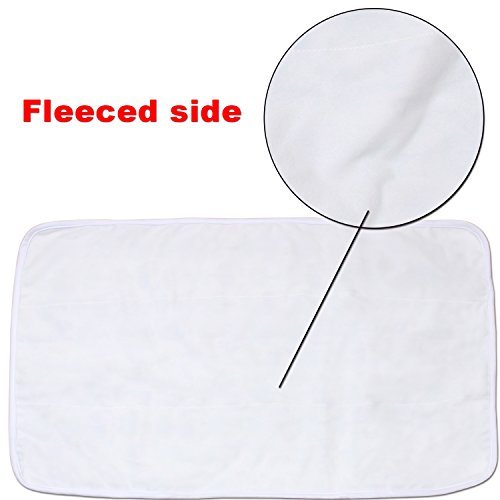 Teamoy Portable Diaper Changing Pad, Foldable Baby Changing Pad with Pockets, Portable Diaper Clutch for Baby, Washable Travel Diaper Change Mat for Home Travel, Owl