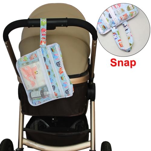 Teamoy Portable Diaper Changing Pad, Foldable Baby Changing Pad with Pockets, Portable Diaper Clutch for Baby, Washable Travel Diaper Change Mat for Home Travel, Owl