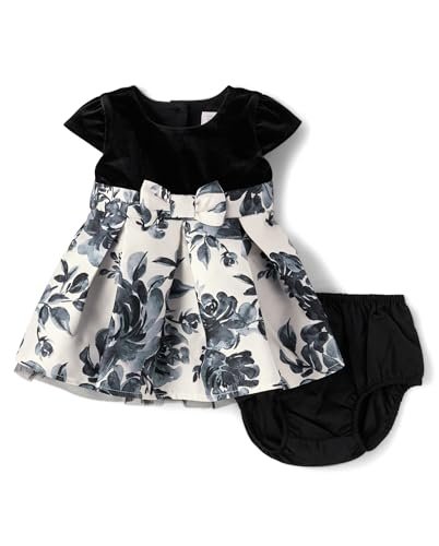 The Children's Place Baby Girls' and Newborn Short Sleeve Dressy Dresses