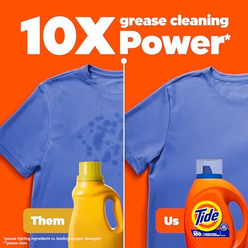 Tide Liquid Laundry Detergent, Original, 64 loads, 84 fl oz, HE Compatible (Packaging May Vary)