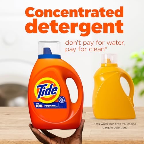 Tide Liquid Laundry Detergent, Original, 64 loads, 84 fl oz, HE Compatible (Packaging May Vary)