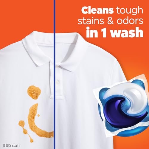 Tide PODS Liquid Laundry Detergent Soap Pacs, HE Compatible, Powerful 3-in-1 Clean in one Step, Spring Meadow Scent, 76 Count