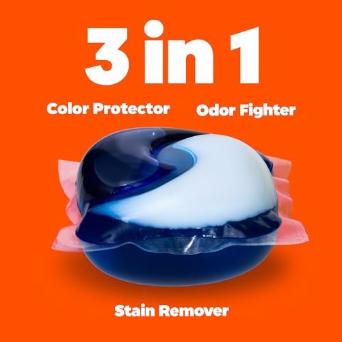 Tide PODS Liquid Laundry Detergent Soap Pacs, HE Compatible, Powerful 3-in-1 Clean in one Step, Spring Meadow Scent, 76 Count