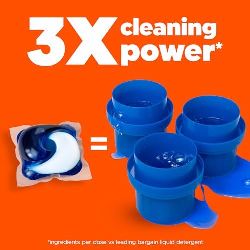 Tide PODS Liquid Laundry Detergent Soap Pacs, HE Compatible, Powerful 3-in-1 Clean in one Step, Spring Meadow Scent, 76 Count